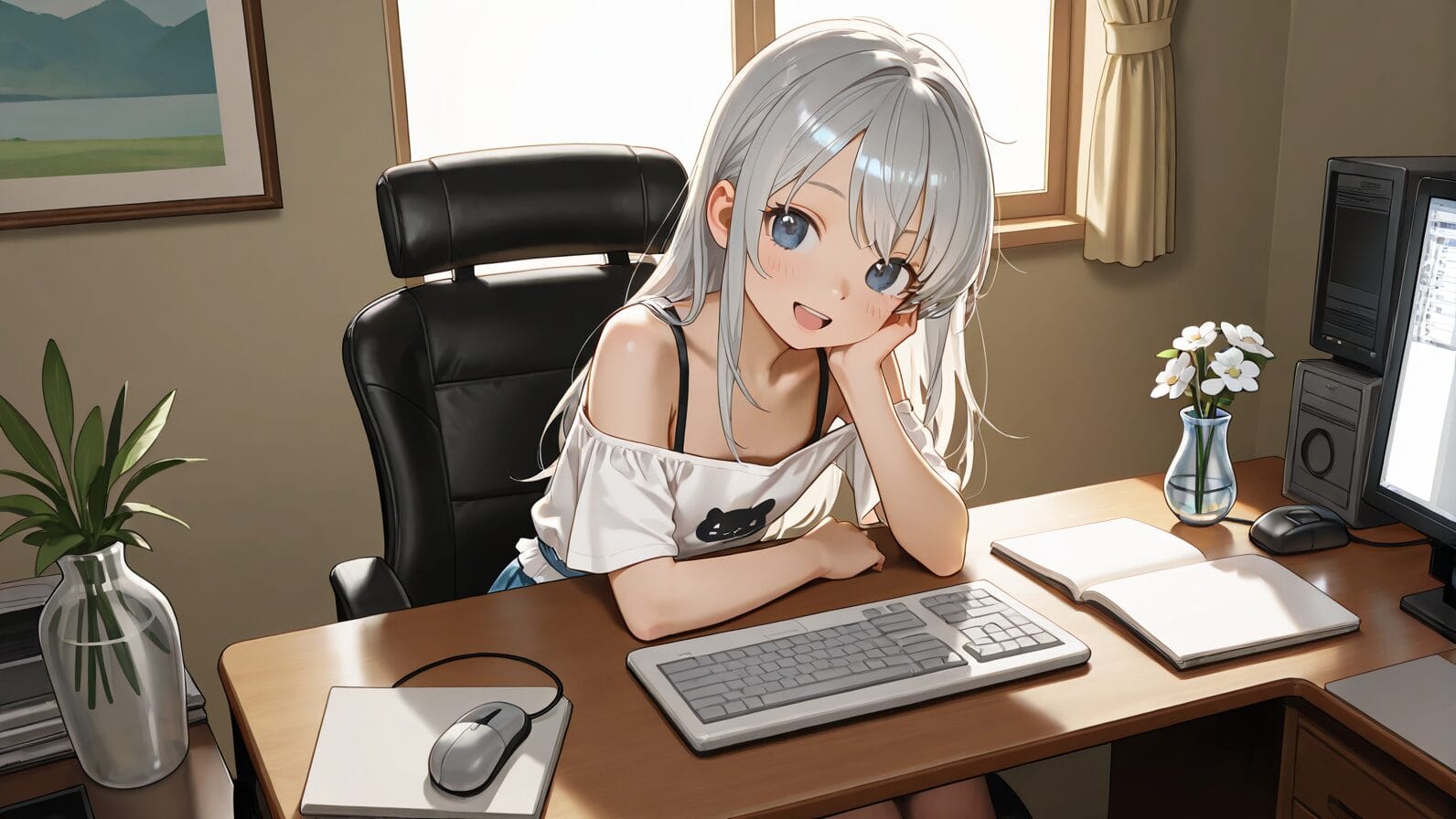 codexでなんか質問あるー?って感じのアニメ少女