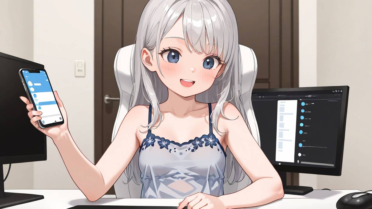 スマホと画面を示す人物を描いた、Codex運用の要点をまとめる締めのイメージ。