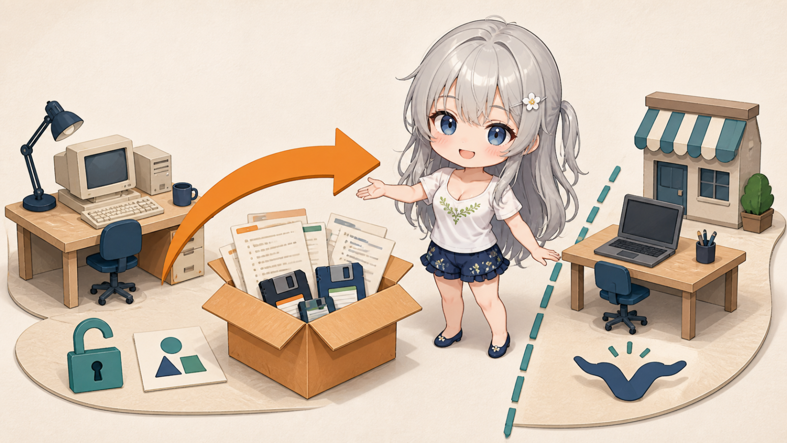 GitHub以前のソース共有と自由と責任の境界を示すちびじぴこ